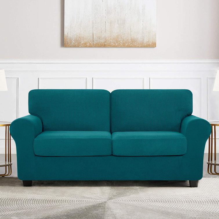 Eider & Ivory™ Separate Box Cushion Loveseat Slipcover & Reviews